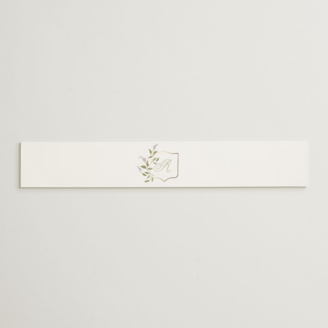 "Marmont" - Belly Bands in Lilac by Kristie Kern - Assembled with Invitation