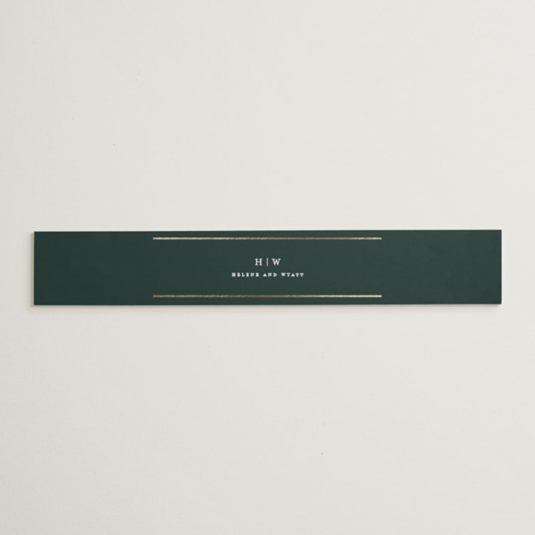 "Style and grace" - Belly Bands in Forest by Stacey Meacham - Assembled with Invitation