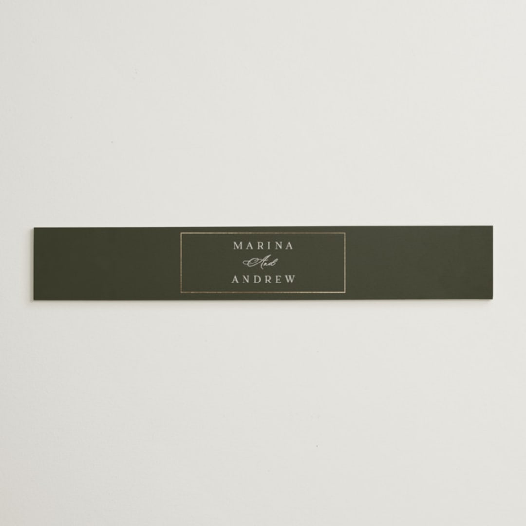 "refined" - Belly Bands in Deep Olive by Nicole Walsh - Assembled with Invitation