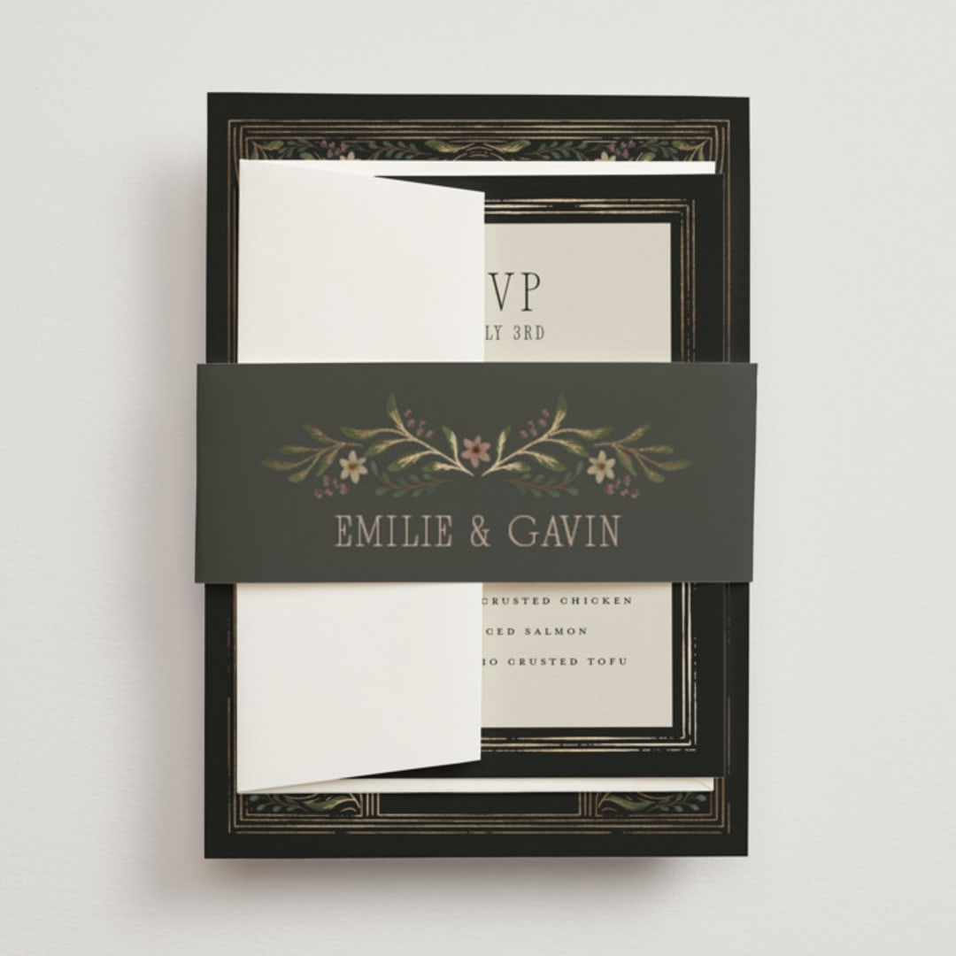 "Emilie" - Belly Bands in Noir by Randi Cirelli - Front