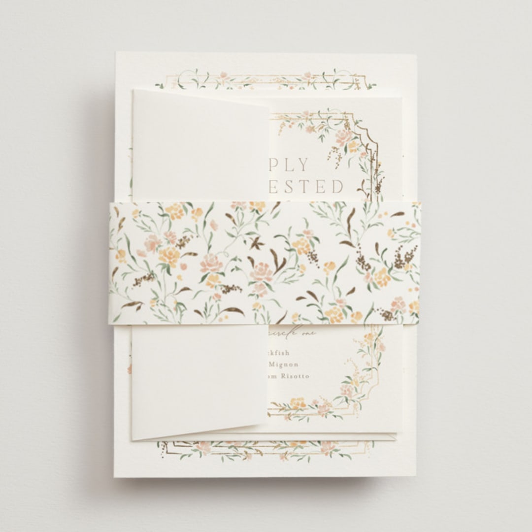 "Victorian Trellis" - Belly Bands in Golden Summer by Erin L. Wilson - Front