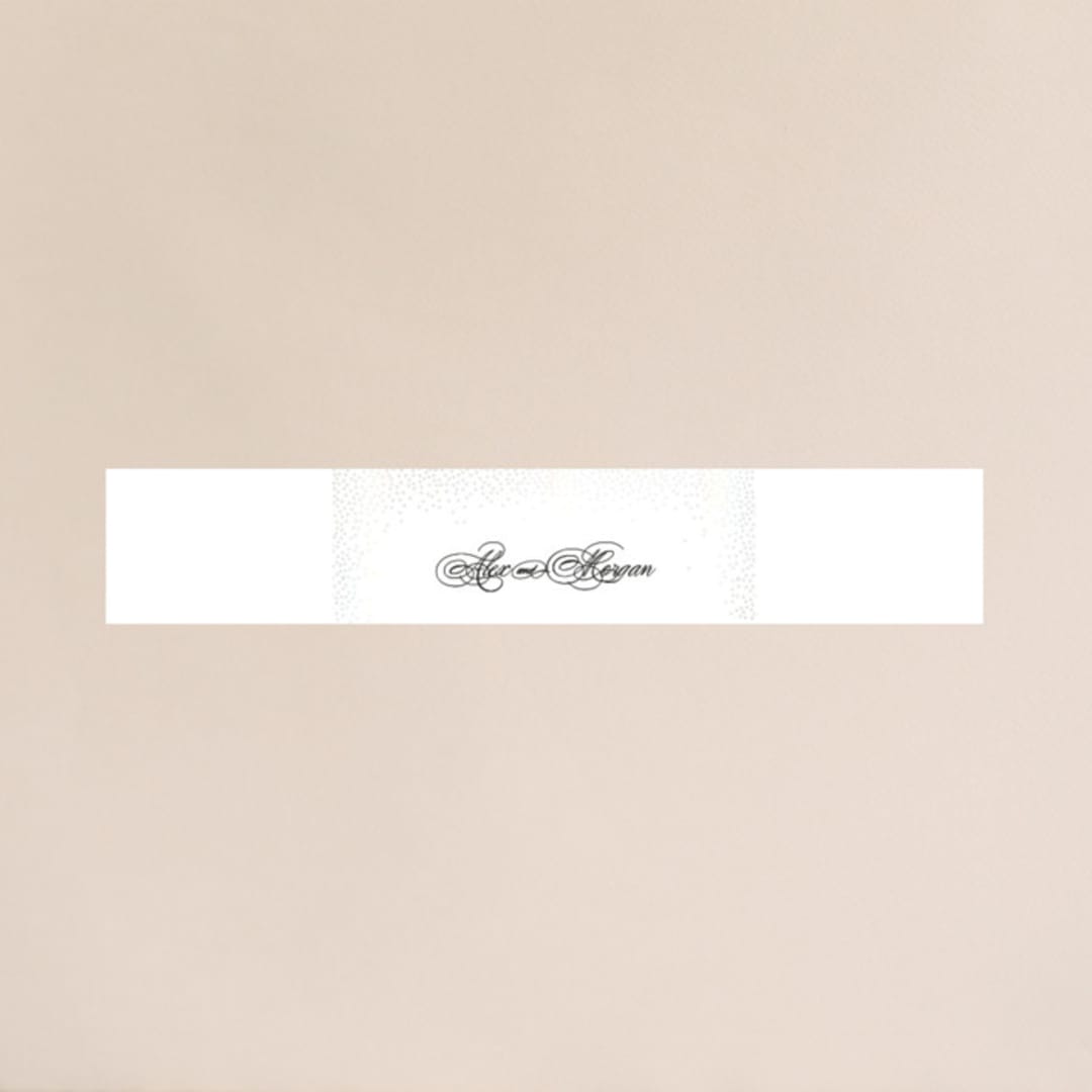 "Promise" - Gloss-Press® Belly Bands in Snow by Design Lotus - Assembled with Invitation