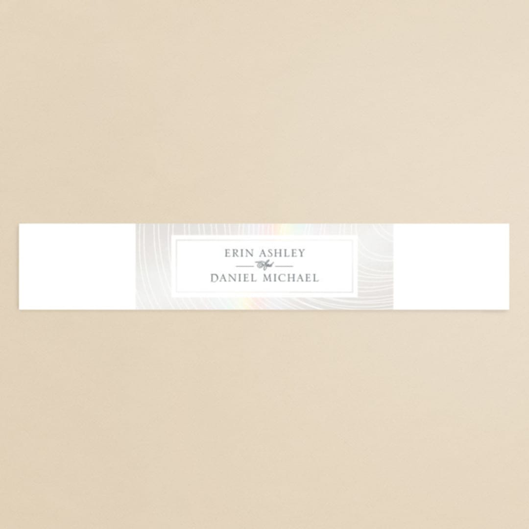 "Lined" - Gloss-Press® Belly Bands in Cloud by Erin Deegan - Assembled with Invitation