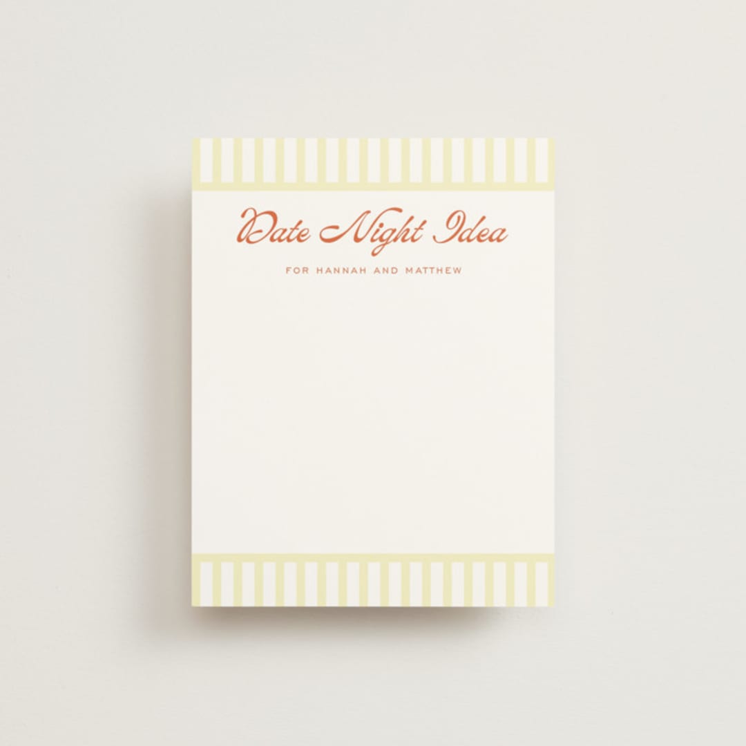 "Pickleball & Prosecco" - Bridal Shower Insert Cards in Citrus by Ashlee Townsend - Front