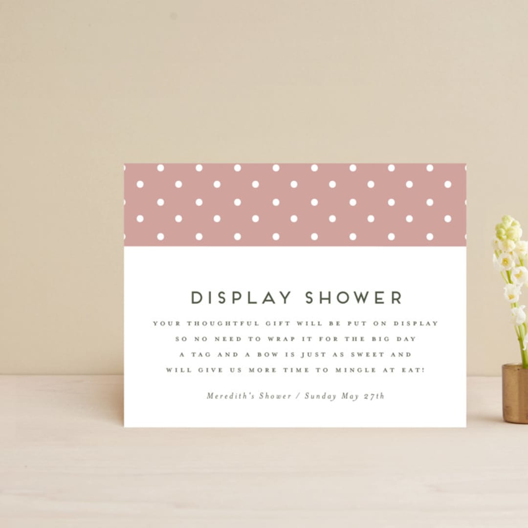 "Flower Bar" - Bridal Shower Insert Cards in Bright by Heather Cairl - Front