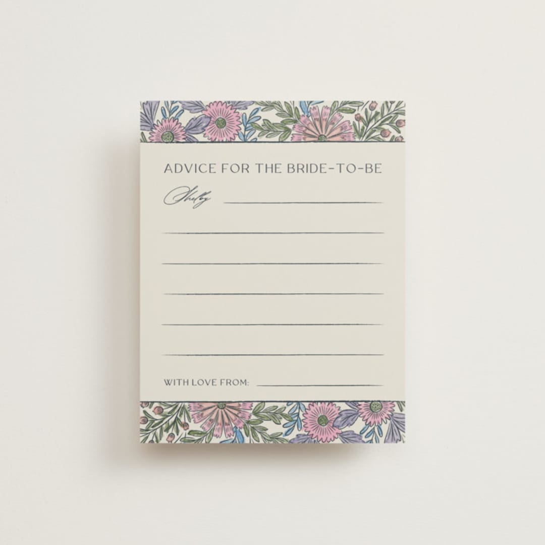 "fragrance" - Bridal Shower Insert Cards in Hydrangea by Jen Owens - Front
