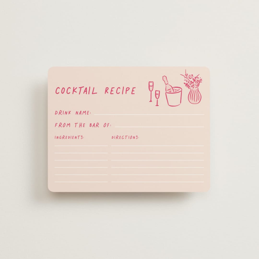 "atherina" - Bridal Shower Insert Cards in Creme by chocomocacino - Front