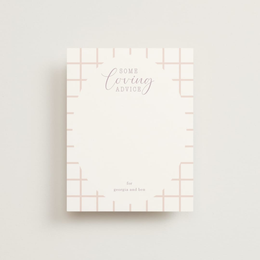 "Bridal Boots" - Bridal Shower Insert Cards in Peony by Baumbirdy - Front