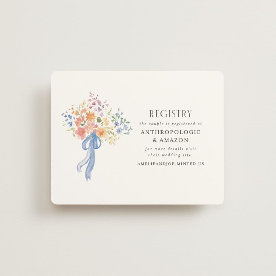 "Amelie" - Bridal Shower Insert Cards in Summer by Itsy Belle Studio - Front