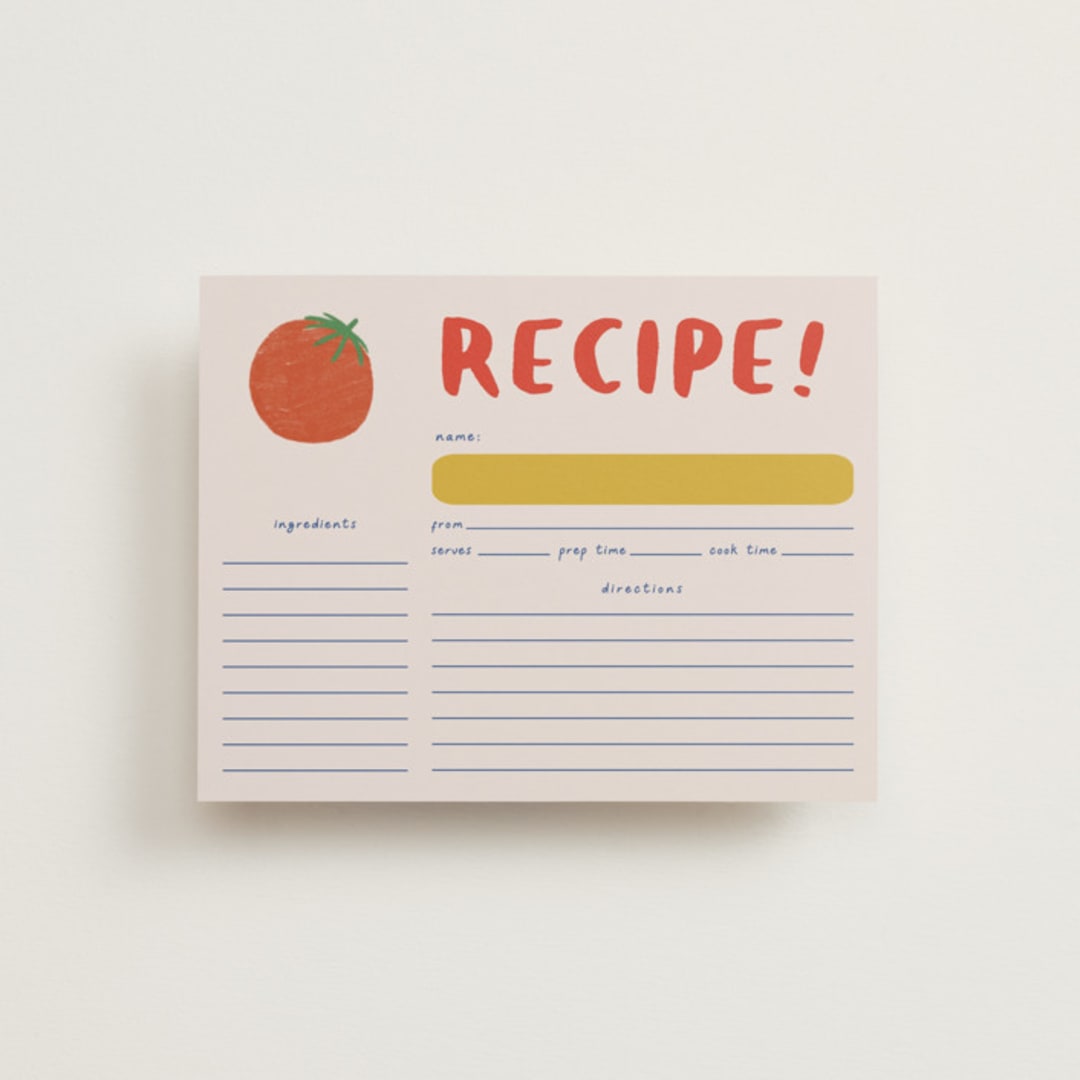"Buon Appetito!" - Bridal Shower Insert Cards in Capri by Julia Starr - Front