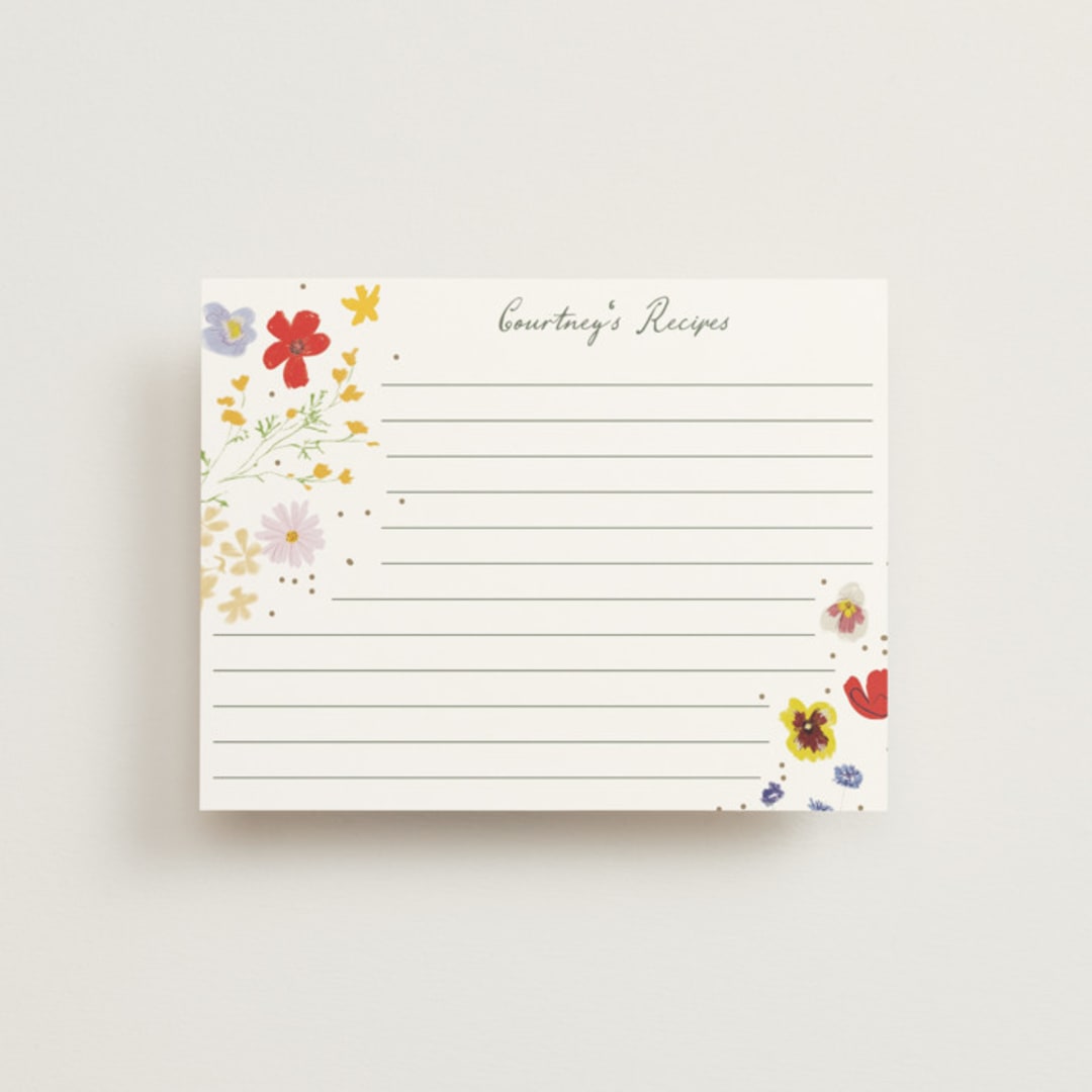 "Celebrate" - Bridal Shower Insert Cards in Petal by Baumbirdy - Front