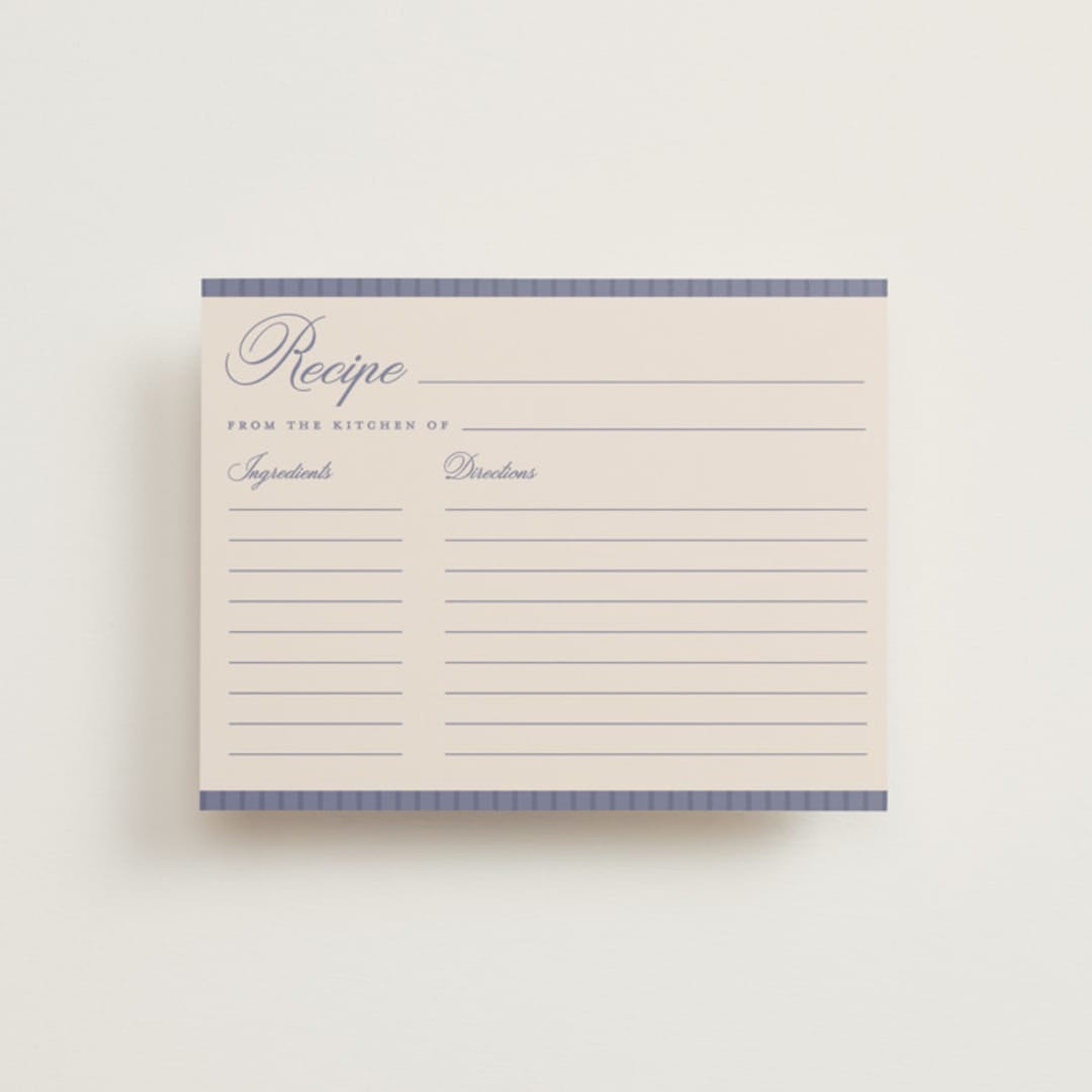 "Elegant Moon" - Bridal Shower Insert Cards in Luna Blue by Pixel and Hank - Front