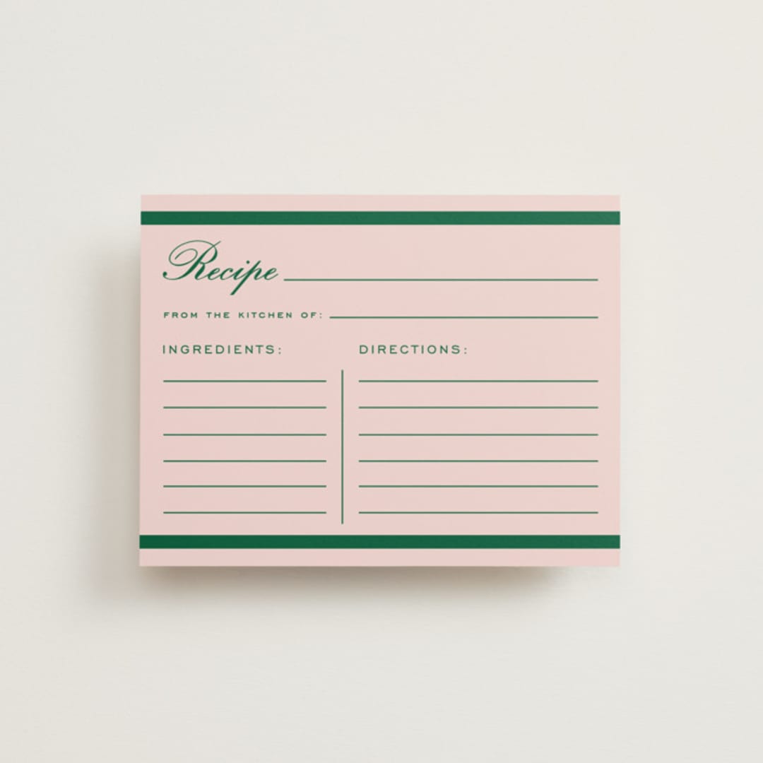 "Prep club" - Bridal Shower Insert Cards in Bubblegum by Stacey Meacham - Front