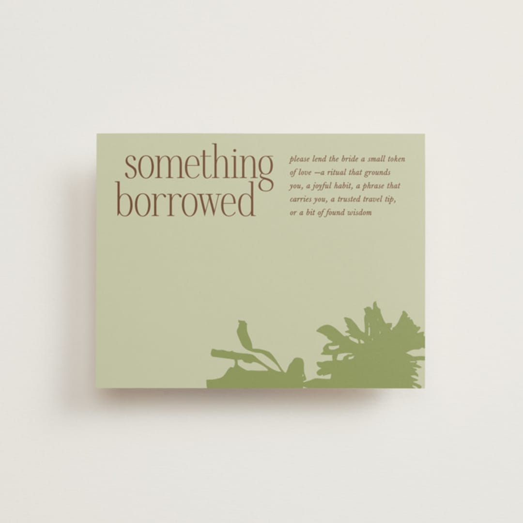 "birthday soiree" - Bridal Shower Insert Cards in Tapenade by Kamala Nahas - Front