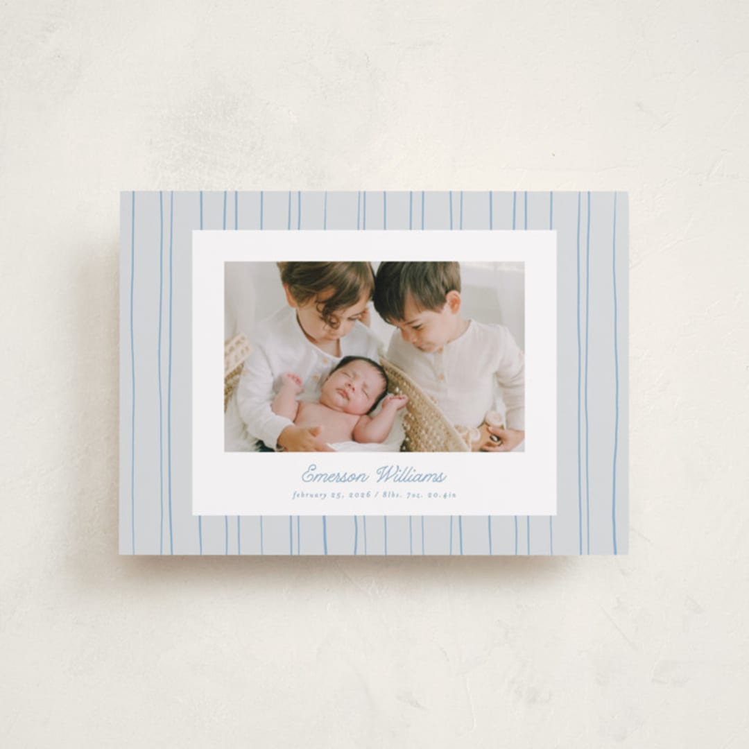 "Rayitas" - Birth Announcements in Sky by Tamara Hilje - Front