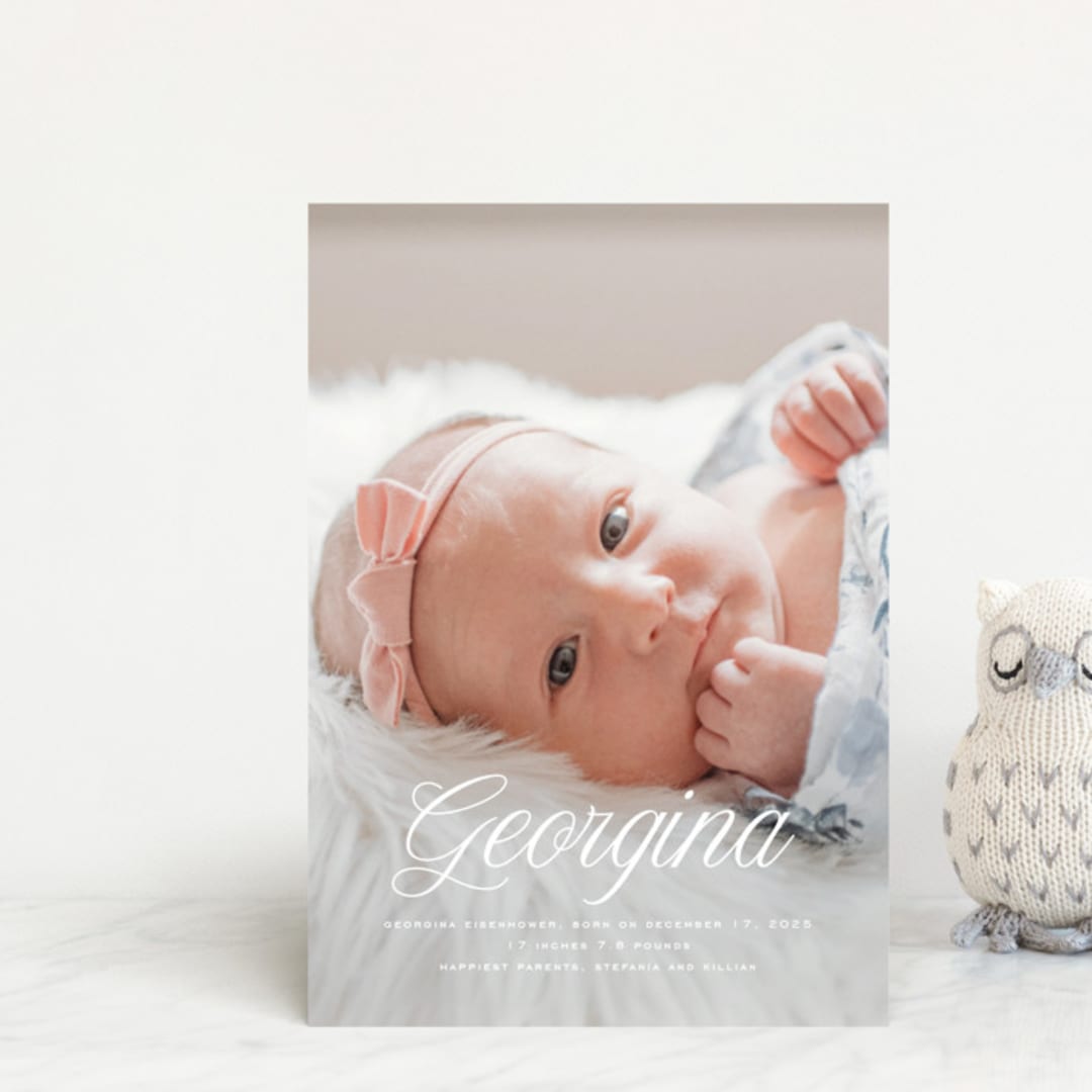 "cupcake" - Birth Announcements in Marshmallow by chocomocacino - Front