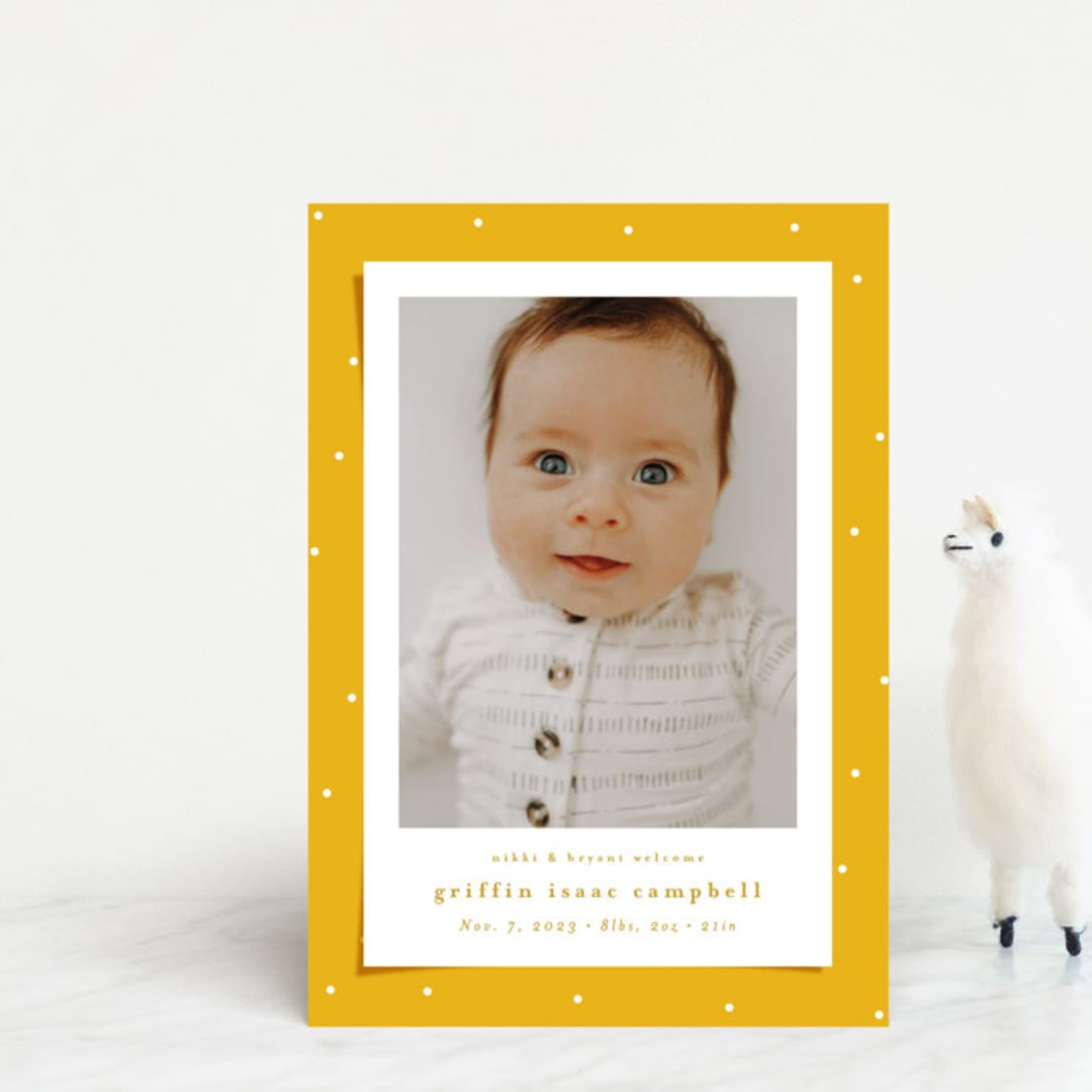 "Blanket" - Birth Announcements in Bee by Lea Delaveris - Front