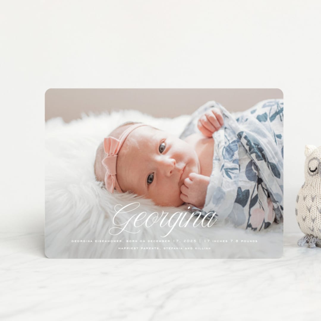"cupcake" - Birth Announcements in Marshmallow by chocomocacino - Front