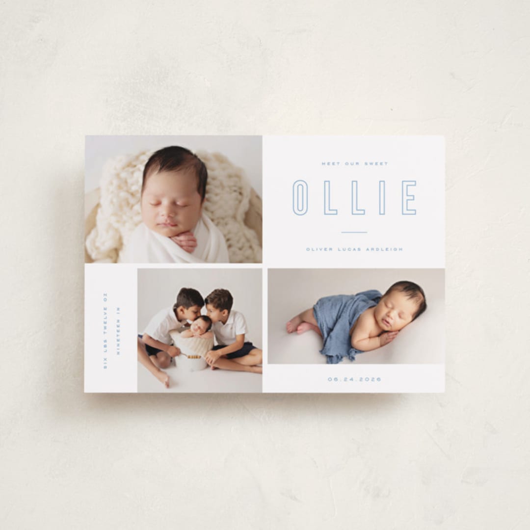 "sweet gallery" - Birth Announcements in Sky by Kristie Kern - Front