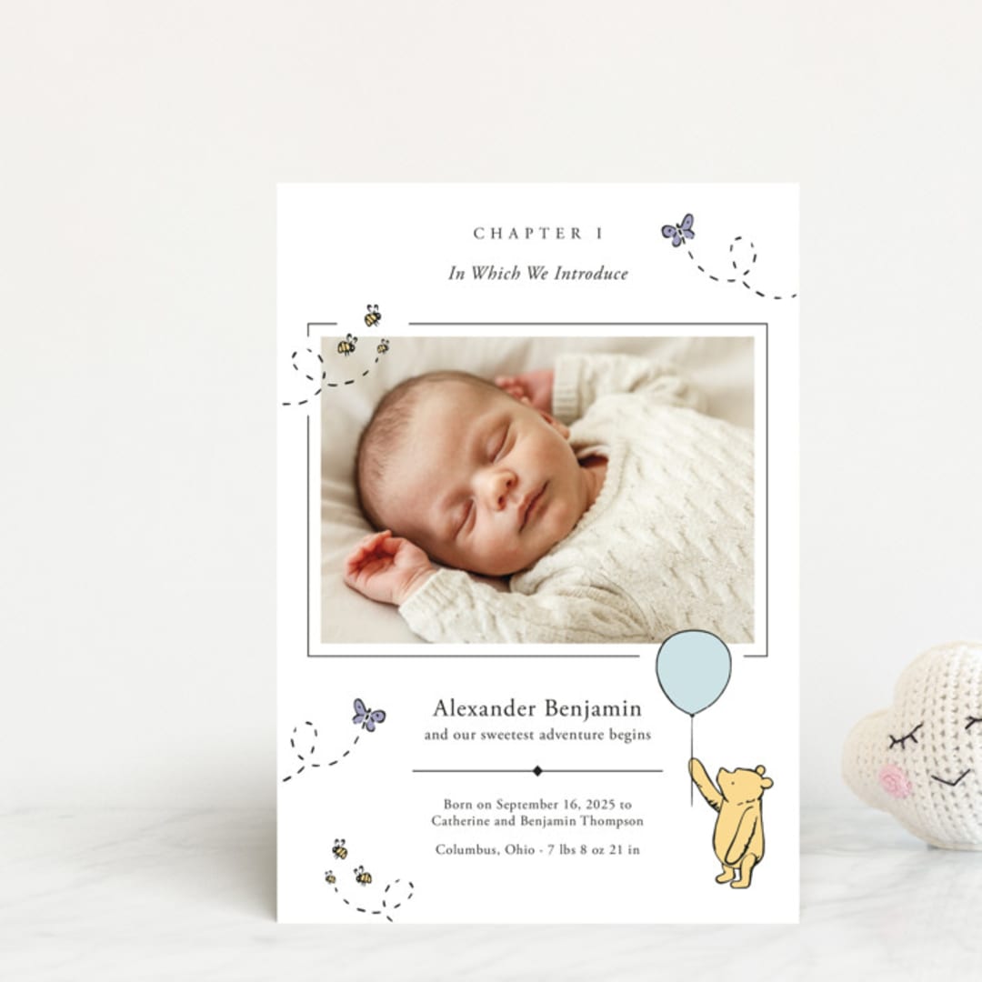 "Disney Sweetest Adventure" - Birth Announcements in Cloud by Heather Schertzer - Front