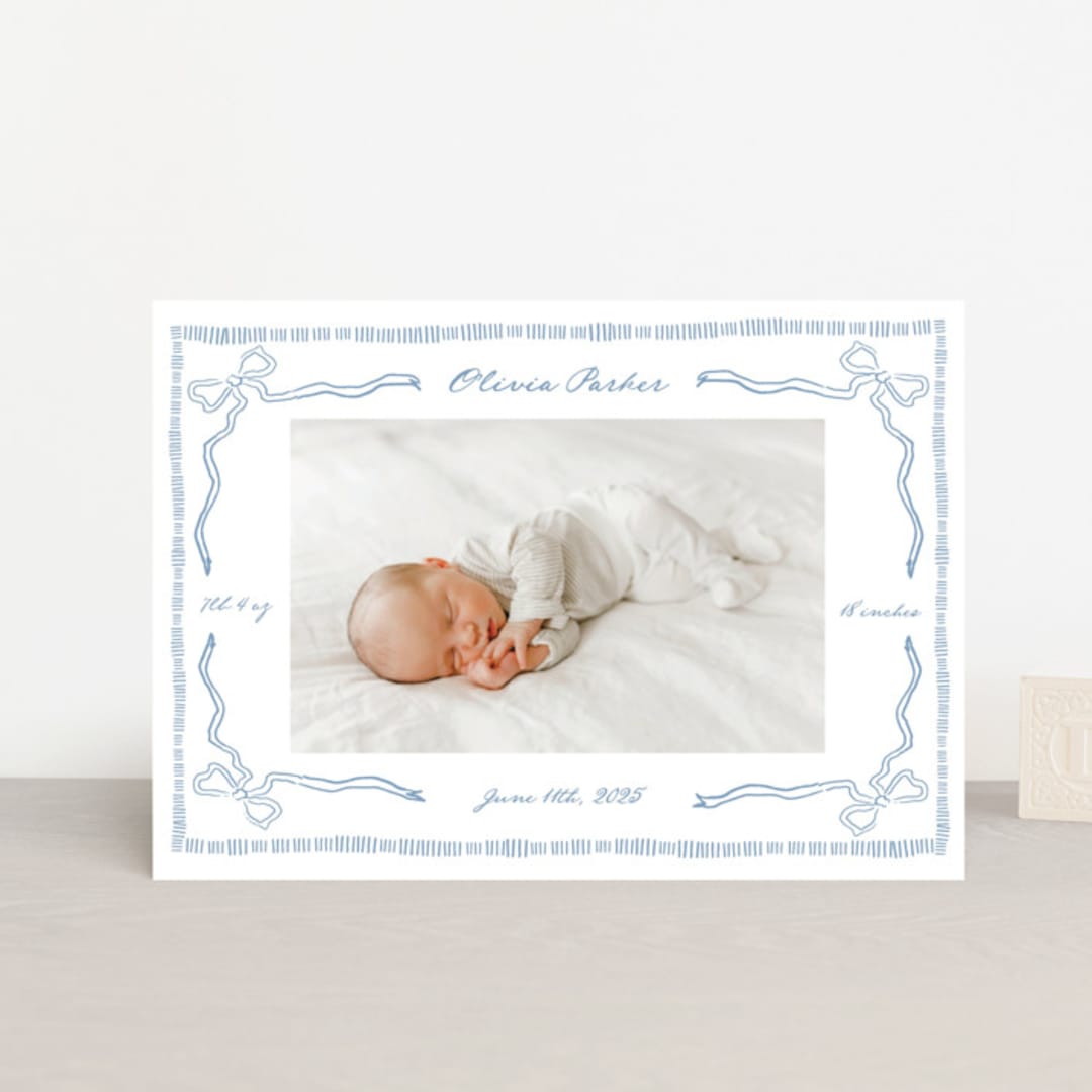 "Arabella" - Birth Announcements in Sky by Jelena Vuletic - Front