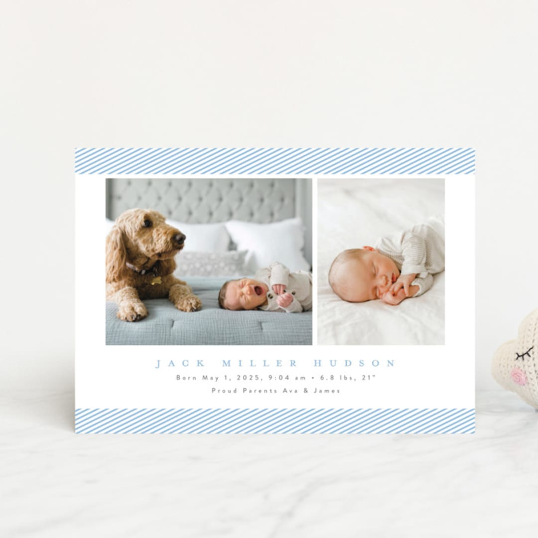 "Sweet One" - Birth Announcements in Sky by Nicoletta Savod - Front