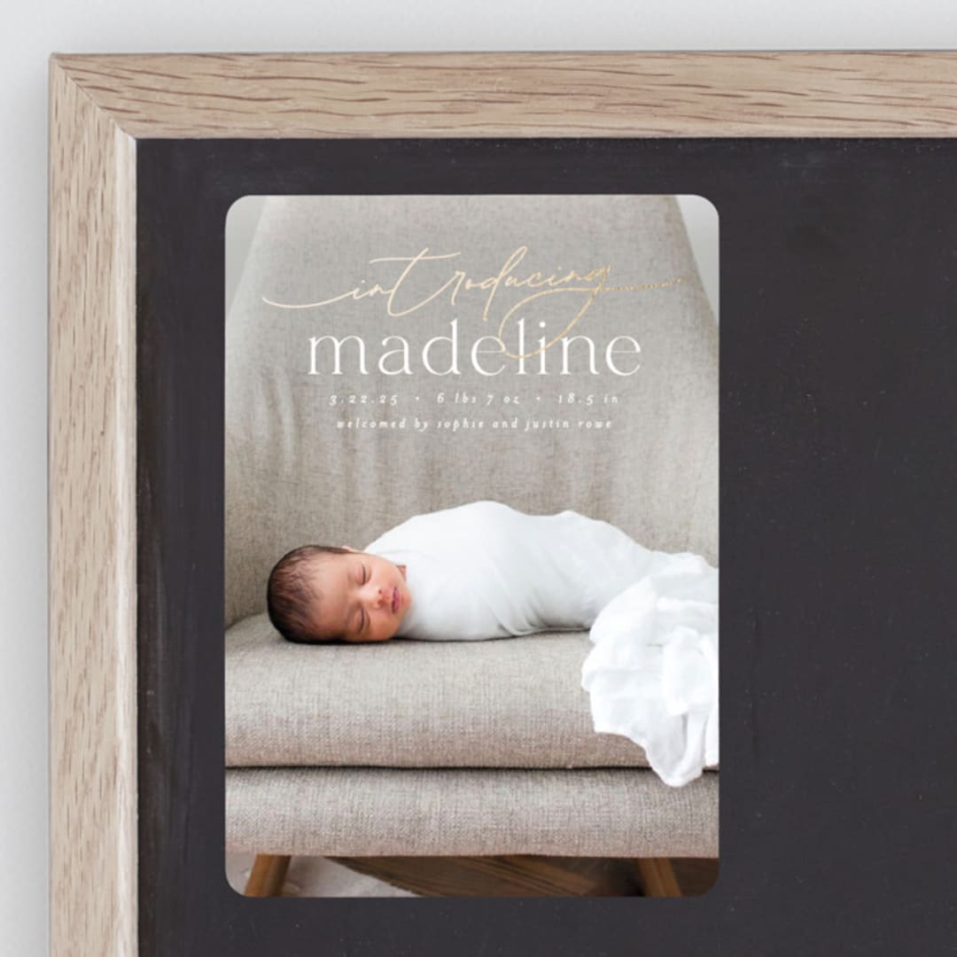 "Mist" - Birth Announcements in Parchment by Everett Paper Goods - Front