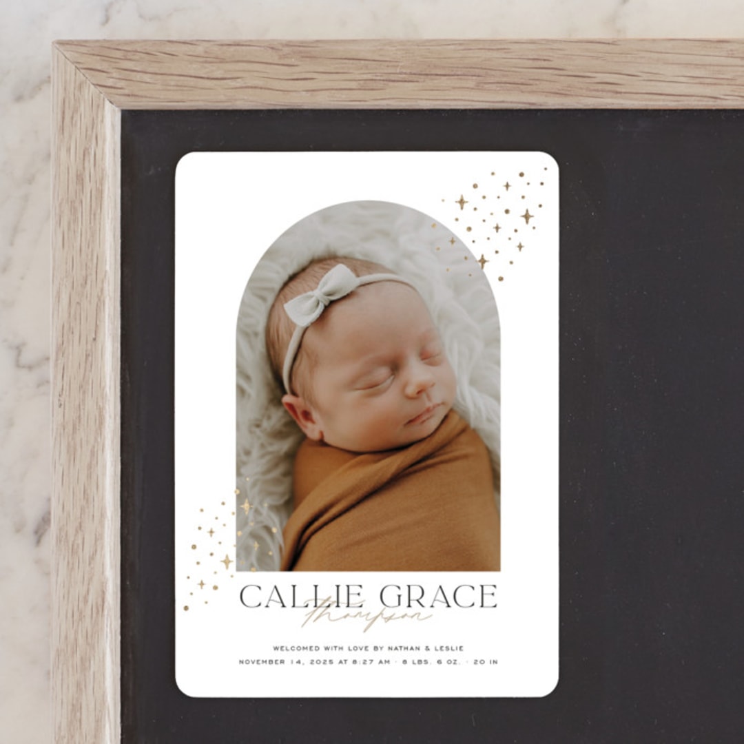"Starlit Sky" - Birth Announcements in Cloud by Molly Wiggins - Front