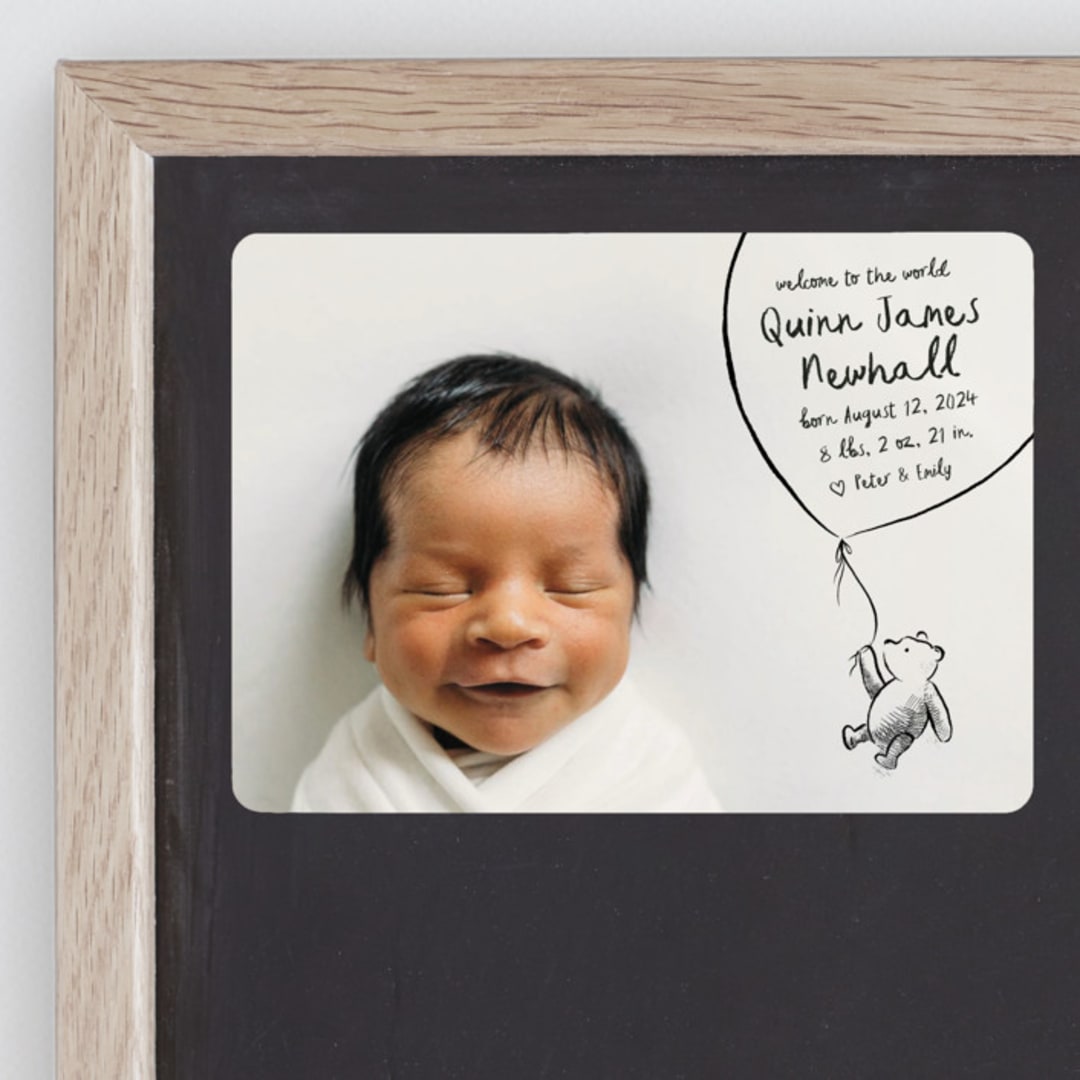 "Disney's Classic Pooh" - Birth Announcements in Ink by Pink House Press - Front