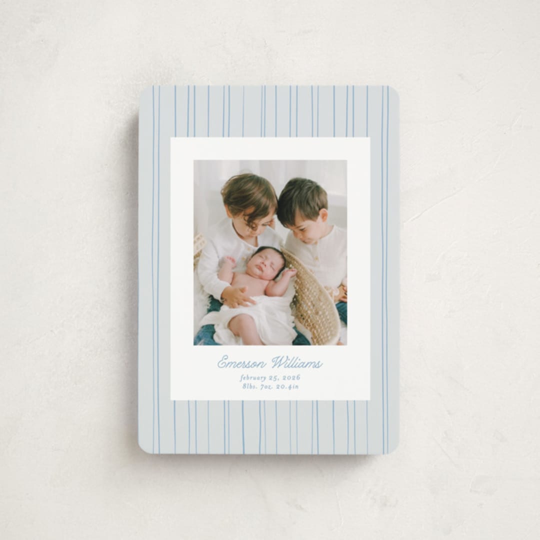 "Rayitas" - Birth Announcements in Sky by Tamara Hilje - Front