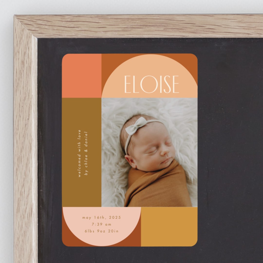 "shapes" - Birth Announcements in Desert by Morgan Kendall - Front