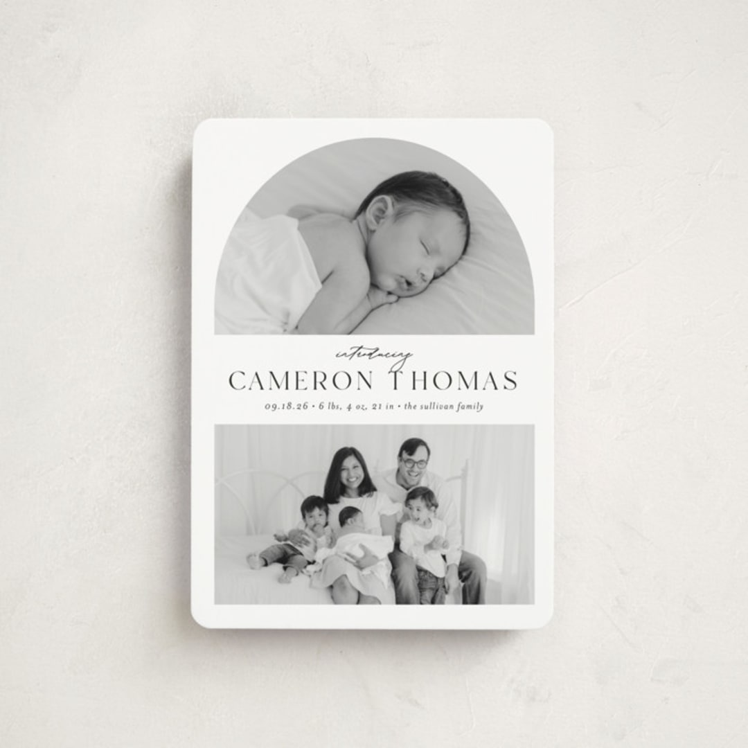 "Simply Introducing" - Birth Announcements in Sugar by Ashley Iwafuchi - Front