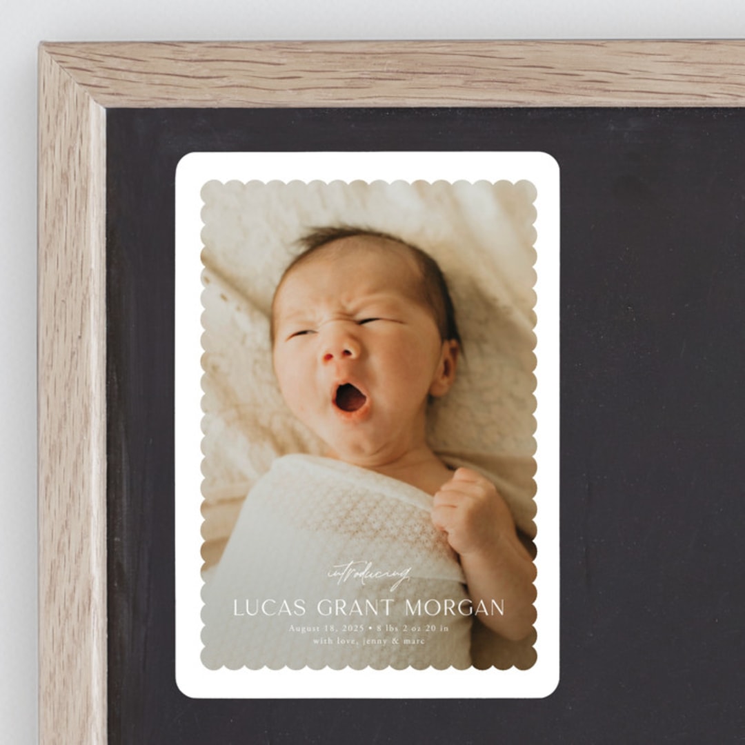 "First Glimpse" - Birth Announcements in Icing by Yaling Hou Suzuki - Front