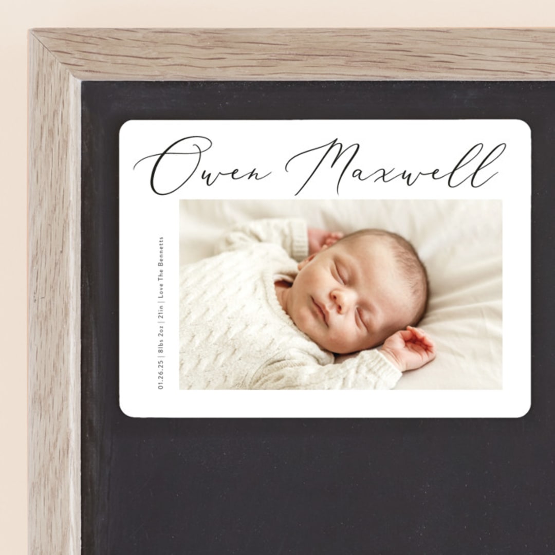 "Up Top" - Birth Announcements in Ink by Carolyn MacLaren - Front