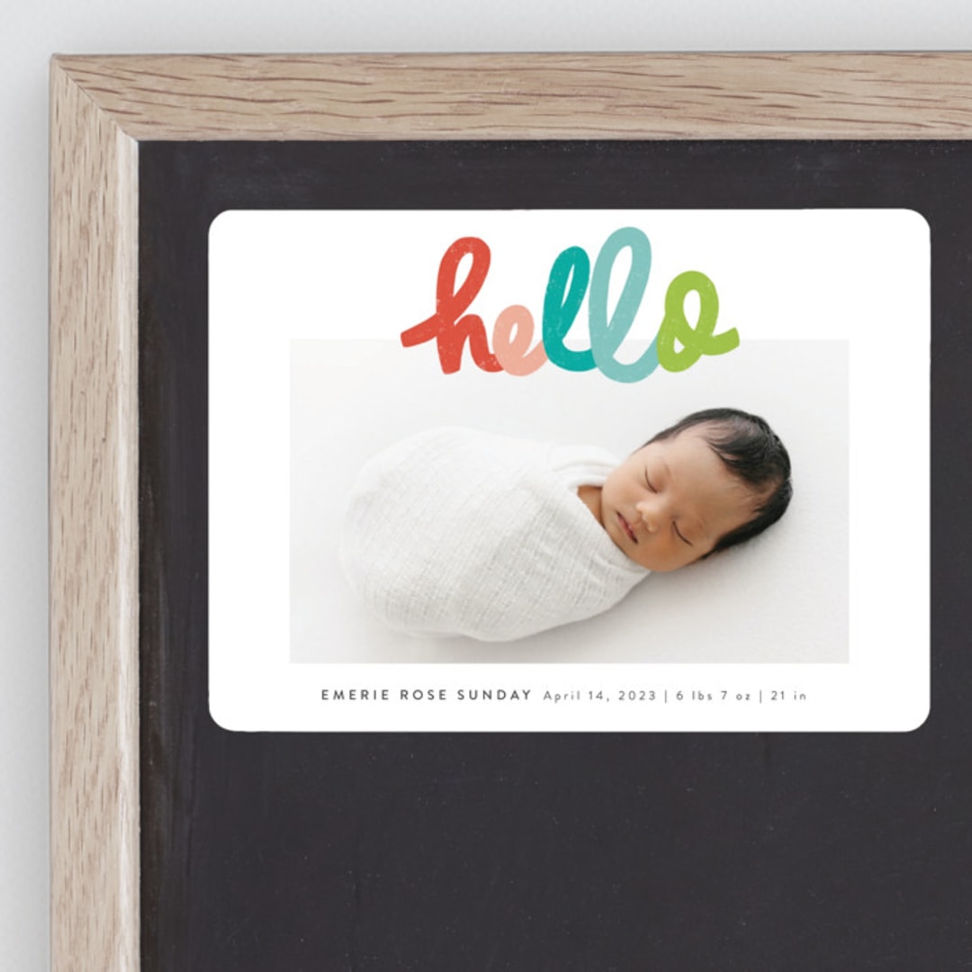 "hello doodle" - Birth Announcements in Dream by Stephanie Hawkes - Front