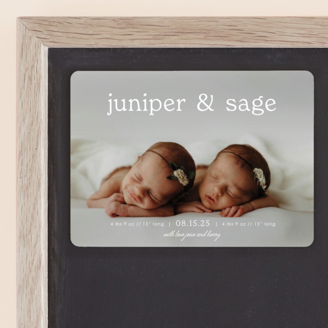 "sweet nostalgia" - Birth Announcements in Cloud by Brittany Braithwaite - Front