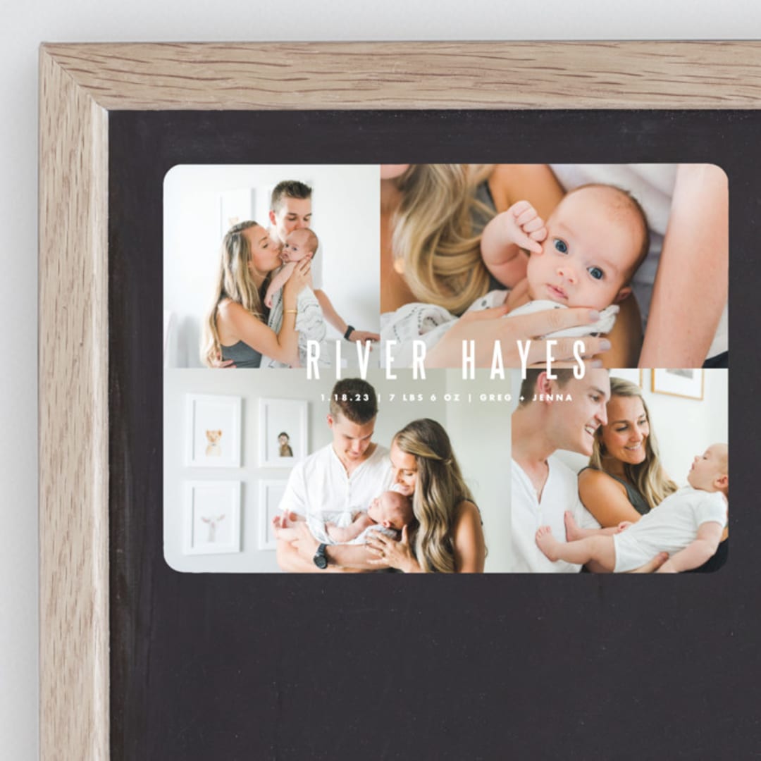 "Indie" - Birth Announcements in Cloud by Lauren Chism - Front