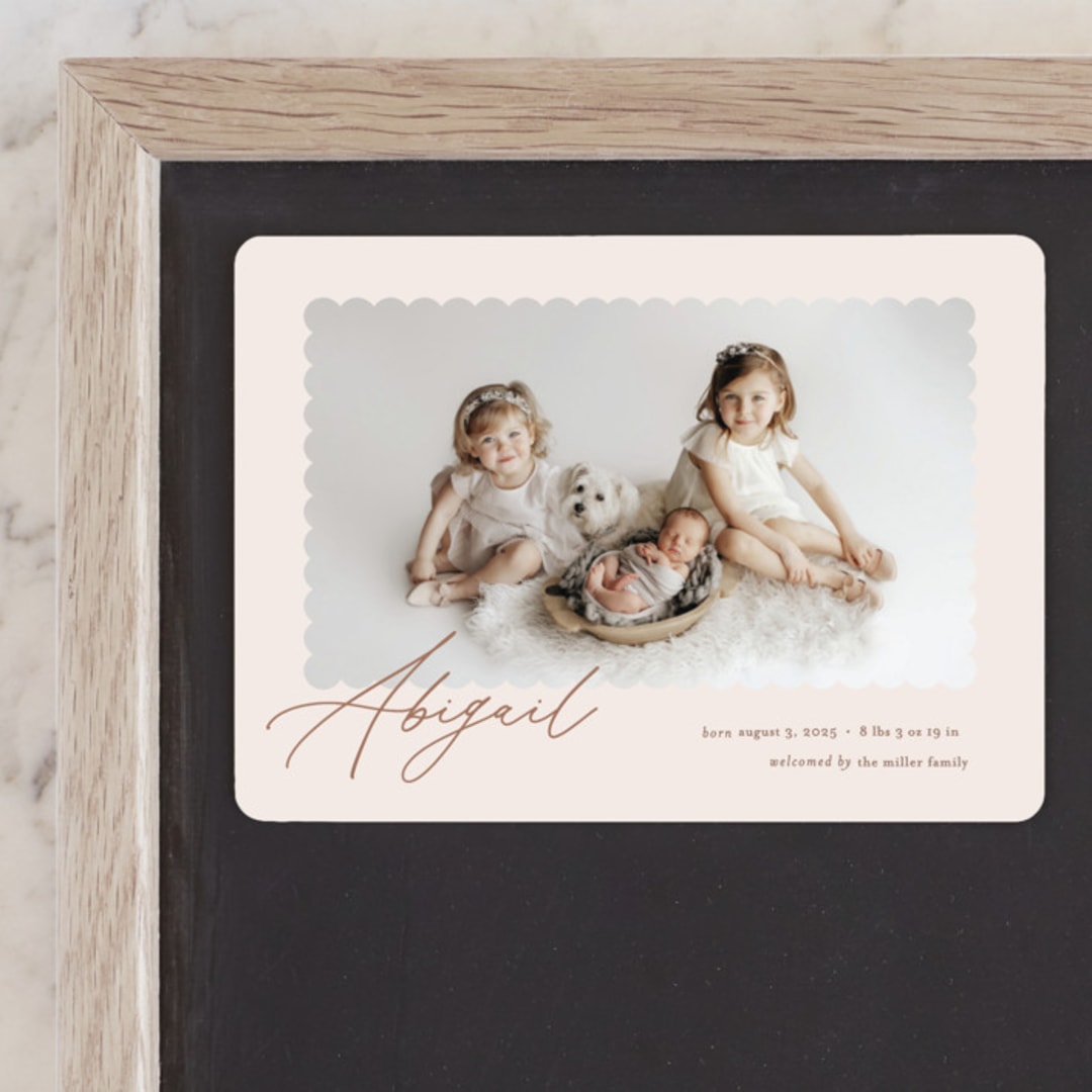 "Dainty" - Birth Announcements in Flower by Pixel and Hank - Front