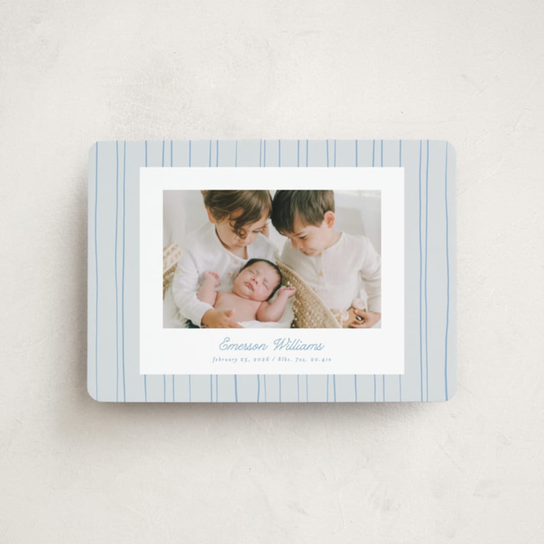 "Rayitas" - Birth Announcements in Sky by Tamara Hilje - Front