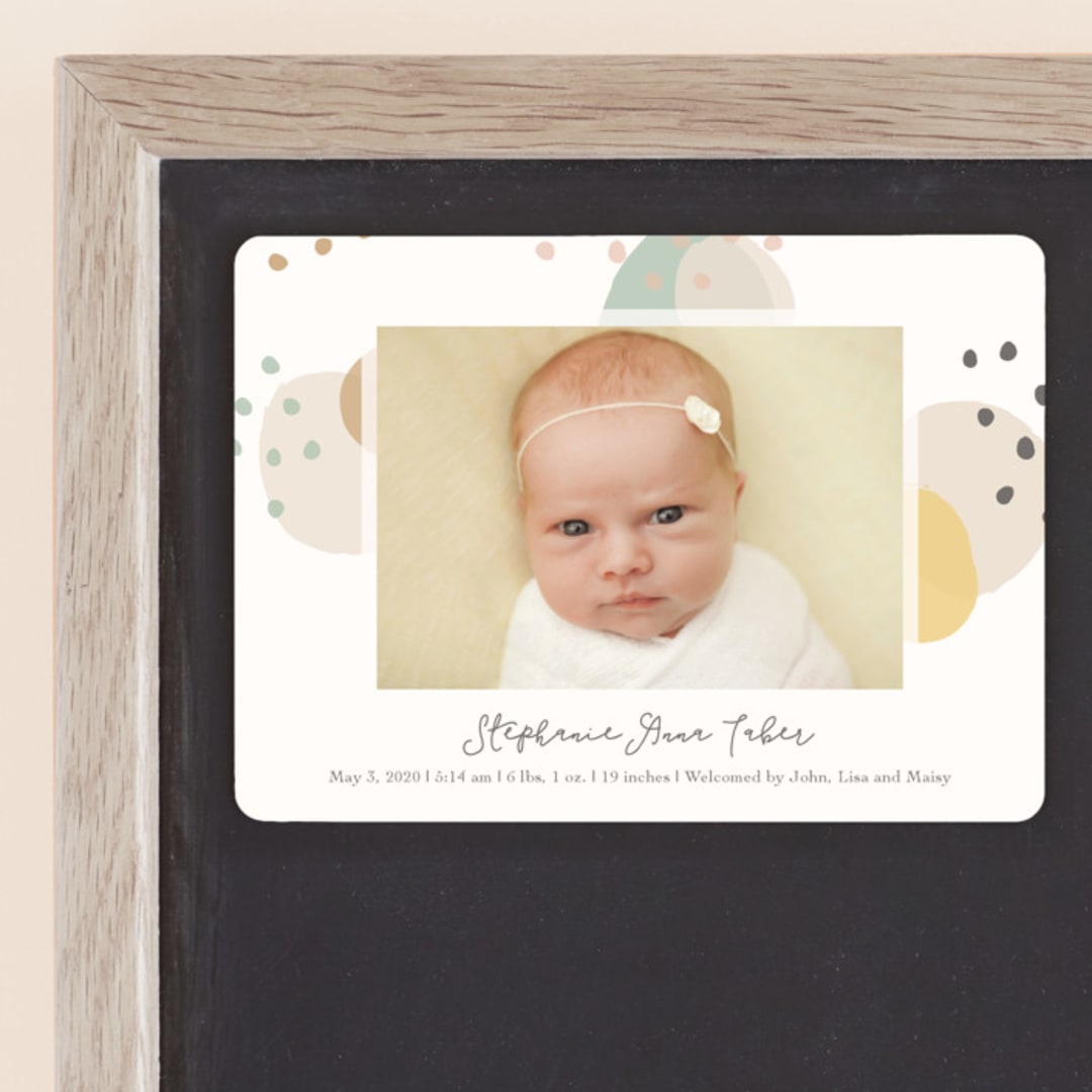 "Dreamy Bubbles" - Birth Announcements in Eggnog by Betsy Siber - Front