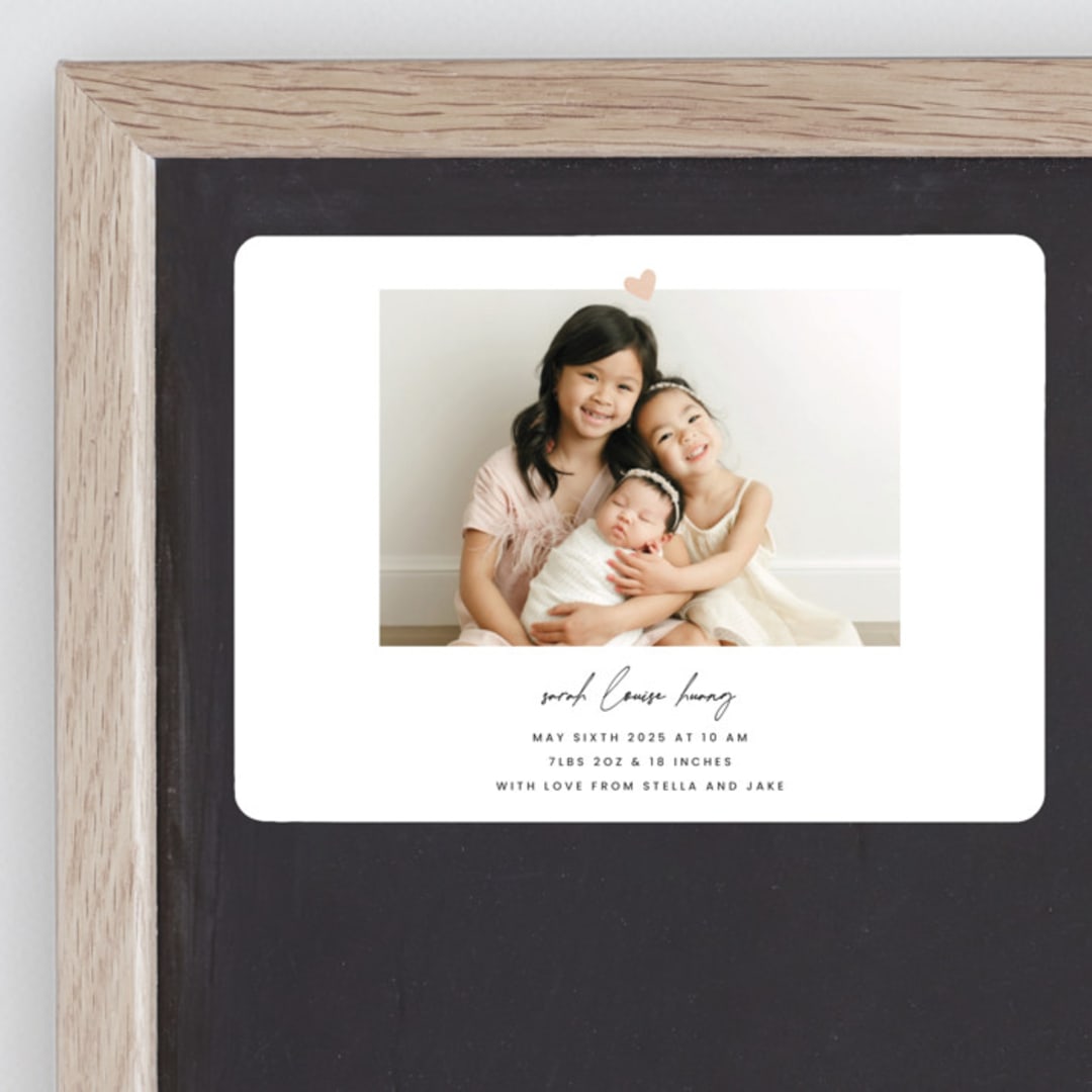 "Camellia" - Birth Announcements in Camellia by Blustery August - Front