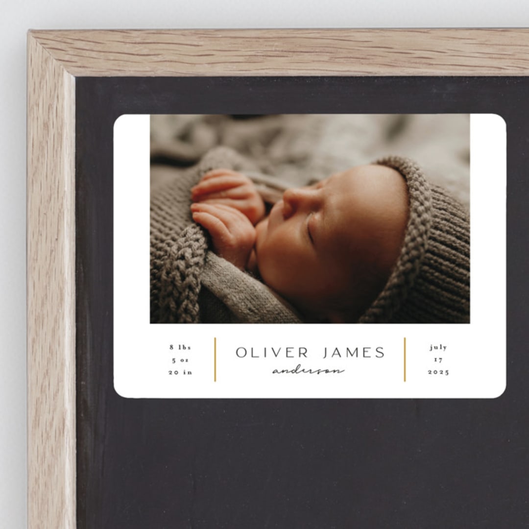 "New Day" - Birth Announcements in Cotton by Iveta Angelova - Front
