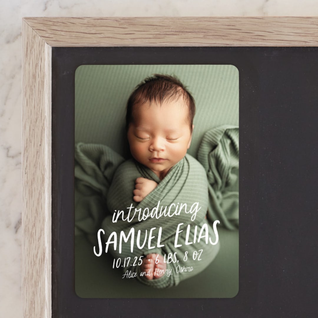 "All write" - Birth Announcements in Cloud by Lea Delaveris - Front