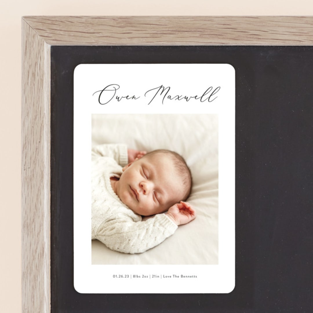 "Up Top" - Birth Announcements in Ink by Carolyn MacLaren - Front