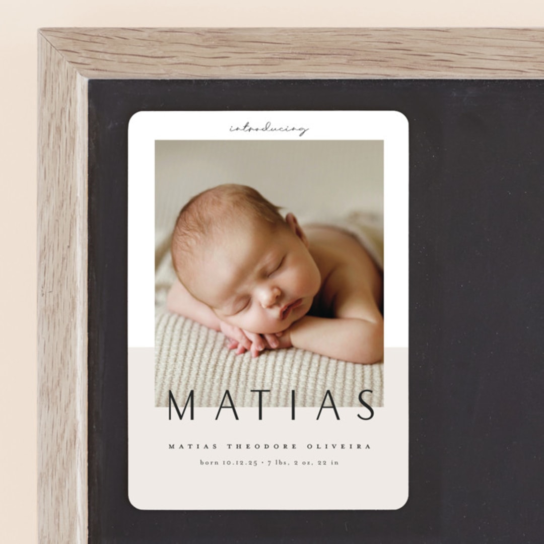 "Big News" - Birth Announcements in Ivory by Maria Hilas-Louie - Front