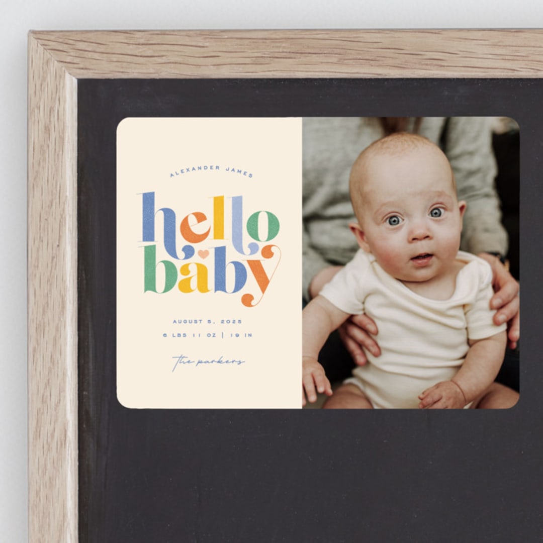 "Hello Sweet baby" - Birth Announcements in Bluebird by Jessica Corliss - Front