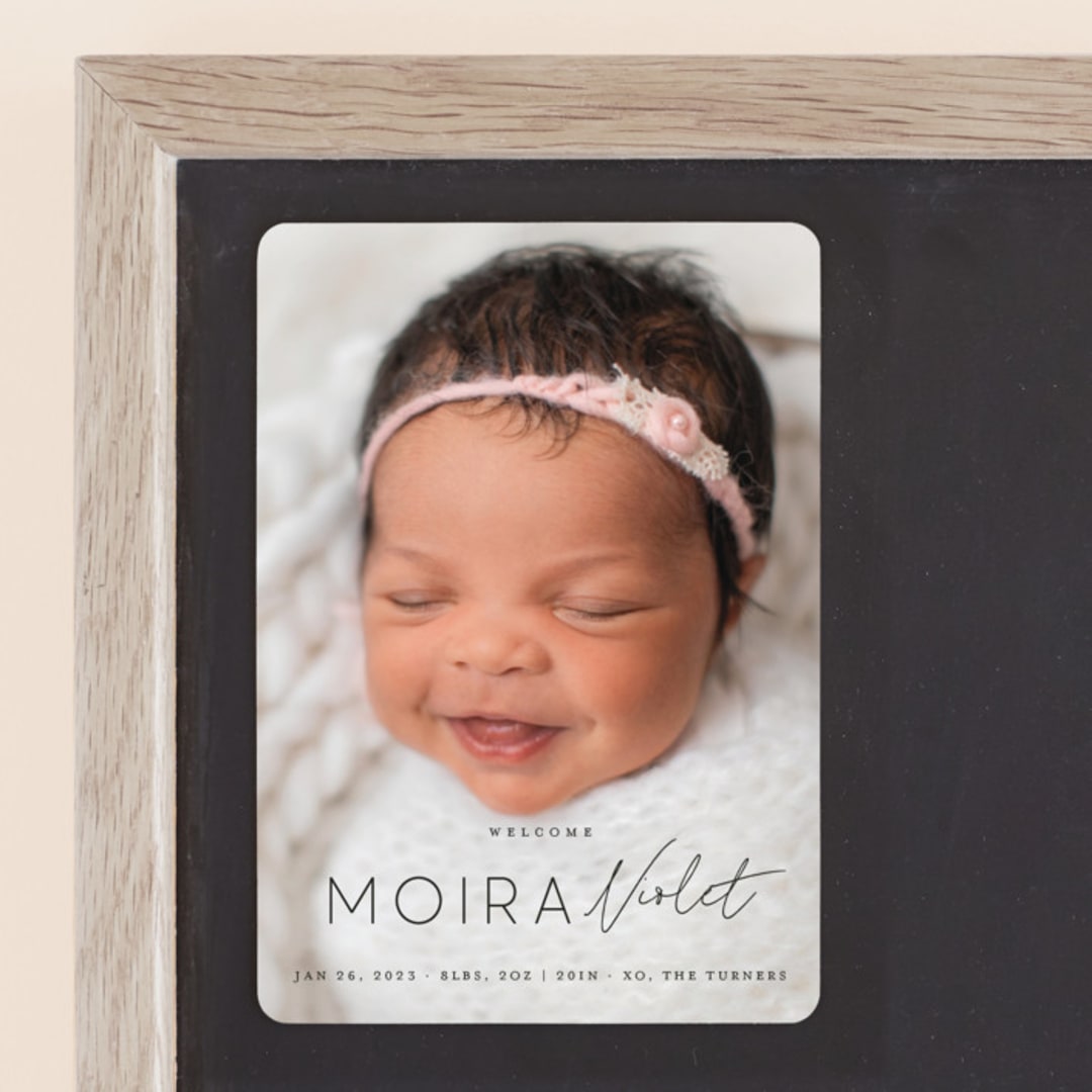 "Type Mix" - Birth Announcements in Ink by Carolyn MacLaren - Front