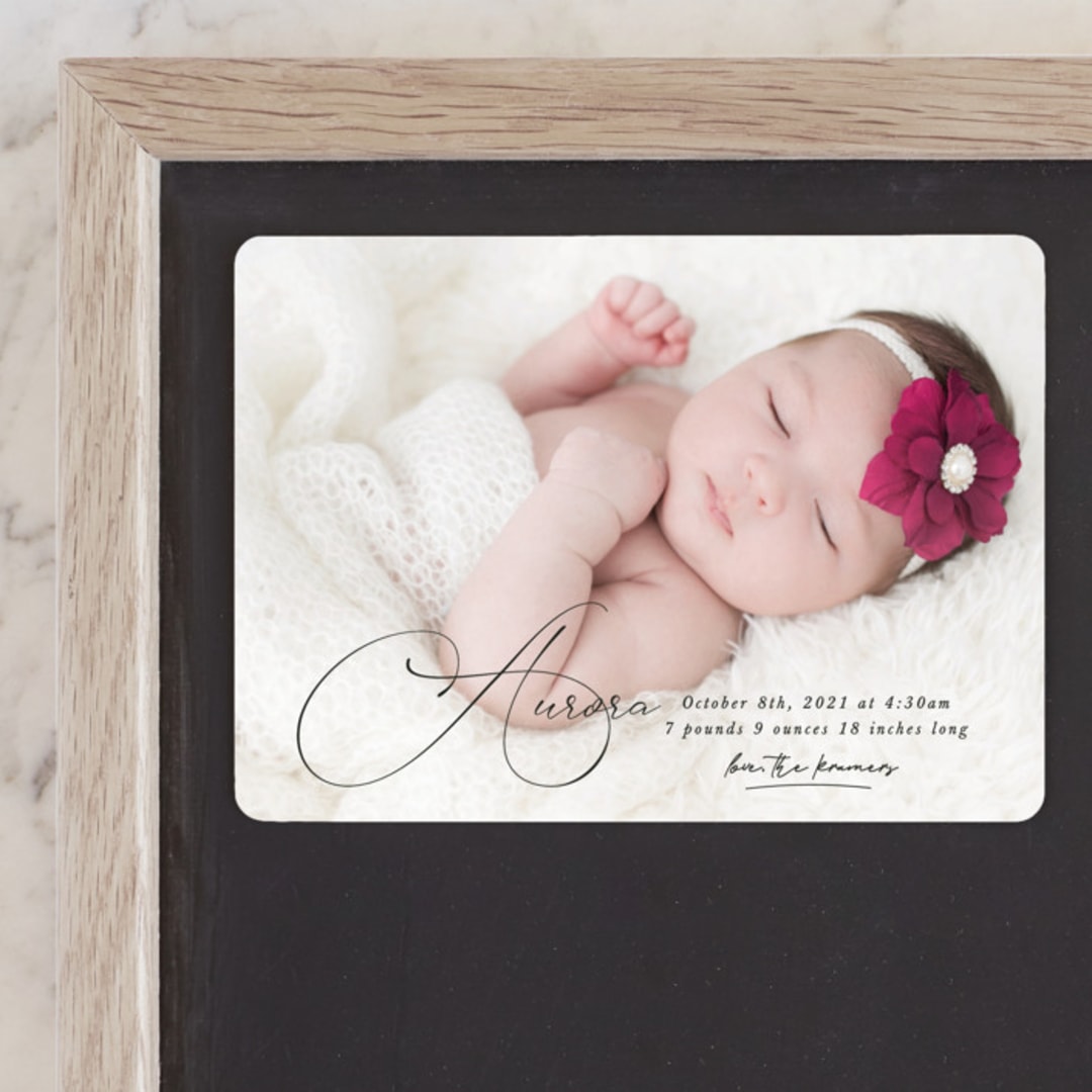 "Special love" - Birth Announcements in Onyx by Kristel - Front