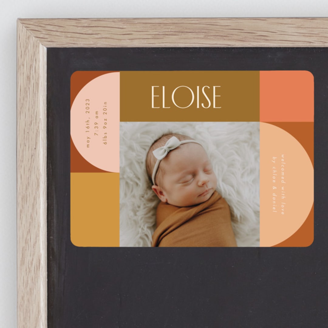 "shapes" - Birth Announcements in Desert by Morgan Kendall - Front