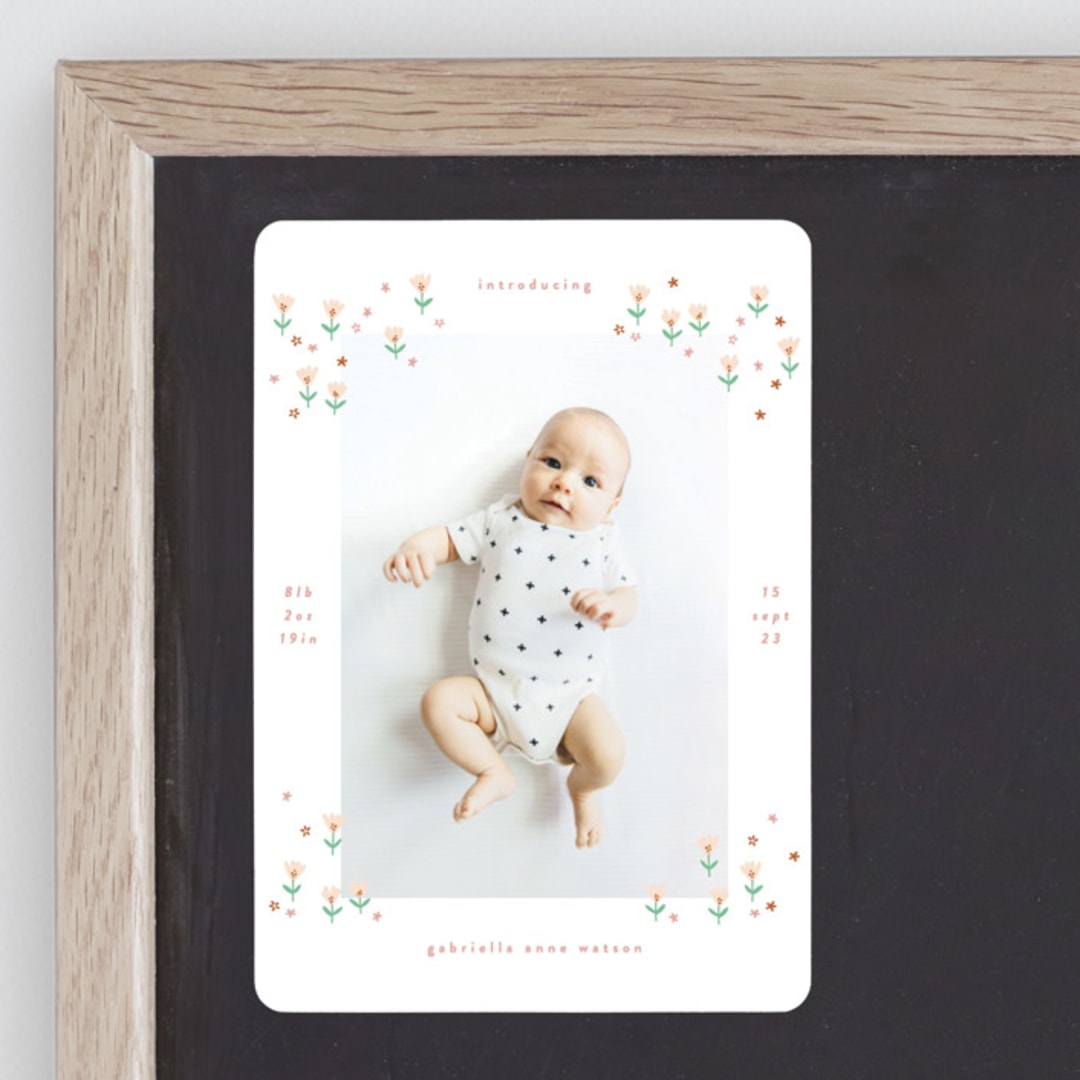 "tiny blooms" - Birth Announcements in Spring by Phrosné Barwood - Front